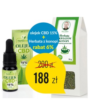 Zestaw Olejek CBD 15 % +...