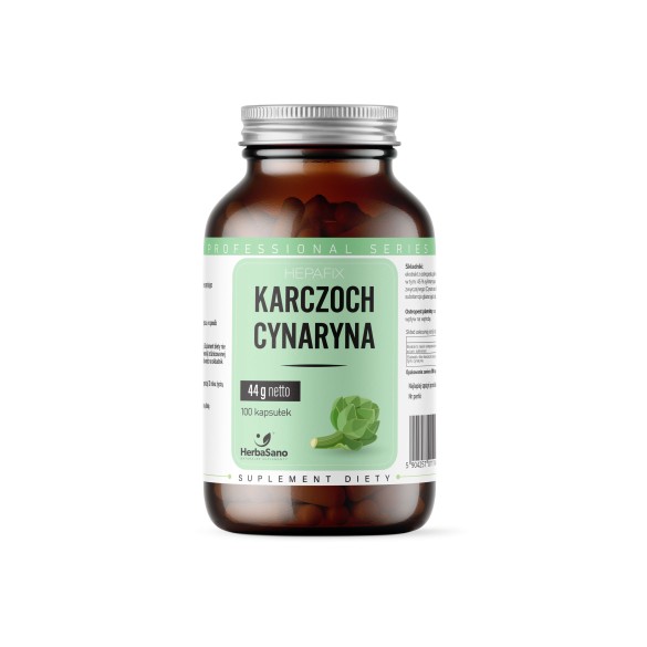 Hepafix karczoch i cynaryna - suplement diety - 100 kapsułek - HerbaSano