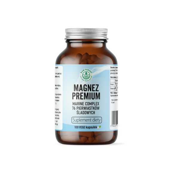Magnez PREMIUM - suplement diety - 100 kapsułek - RawForest