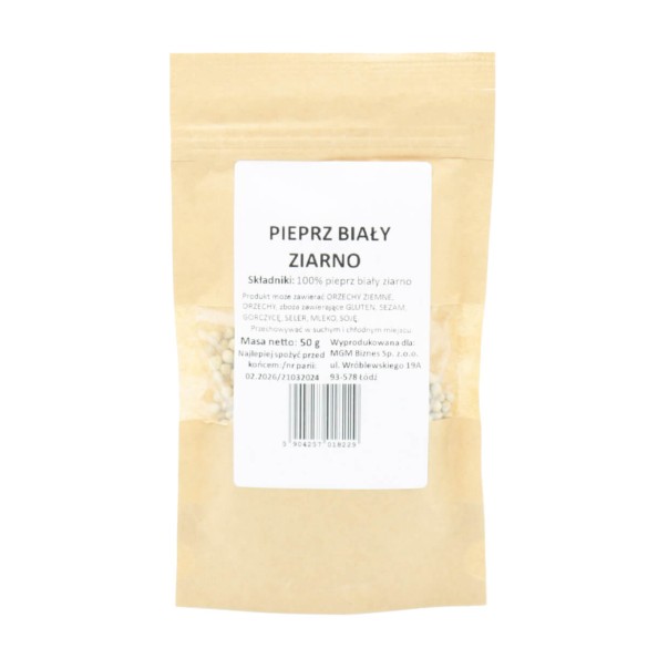 Pieprz biały ziarno 50g  OF