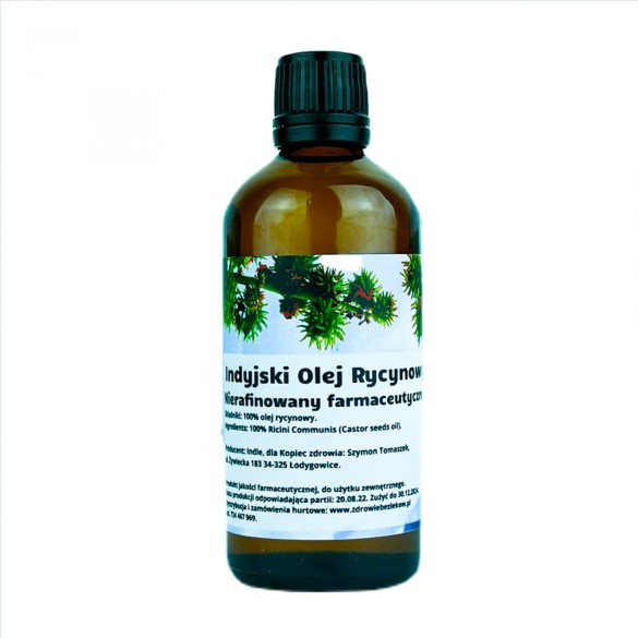 Indyjski olej rycynowy - 100 ml - Kopiec Zdrowia