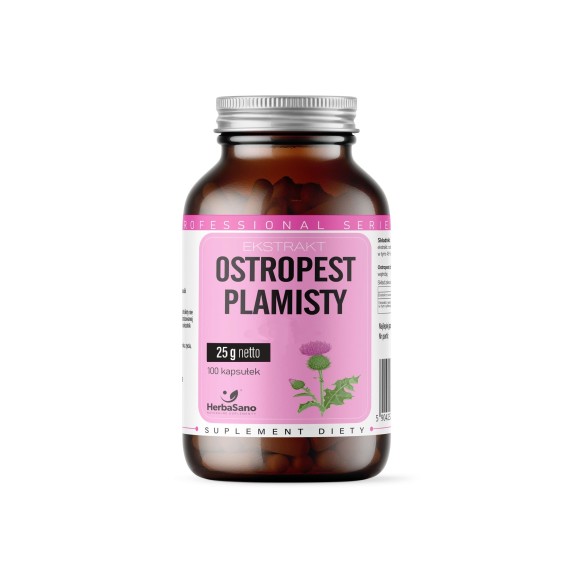 Ostropest plamisty ekstrakt - suplement diety - 100 kapsułek - HerbaSano