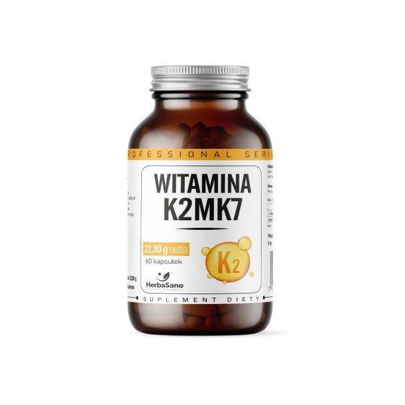 Witamina K2MK7 - suplement diety - 60 tabletek - HerbaSano