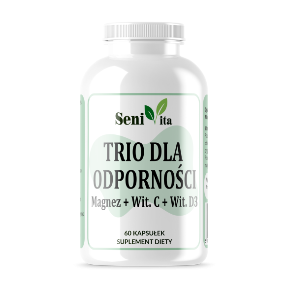 Trio dla odporności - Magnez + Witamina C +Witamina D3 - SeniVita