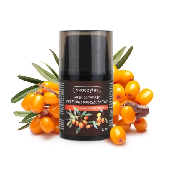 KREM do twarzy PRZECIWZMARSZCZKOWY z ceramidami i rokitnikiem - 50 ml