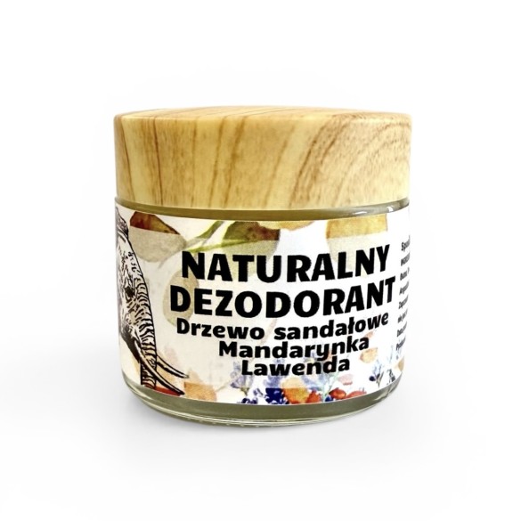 Dezodorant w kremie: Drzewo sandałowe- Mandarynka- Lawenda - 60 ml