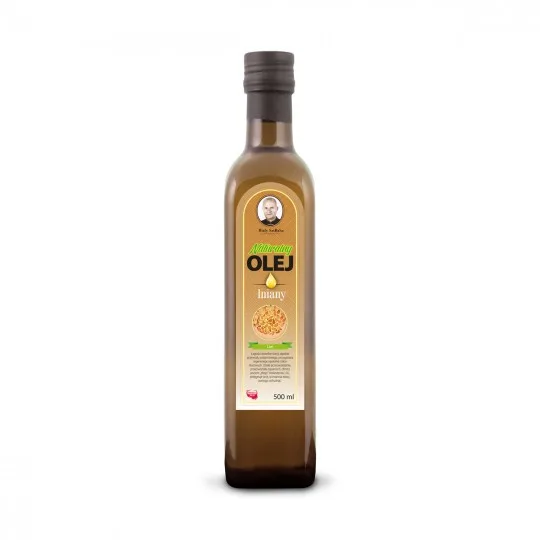 Świeży Naturalny Olej Lniany 500ml - 27