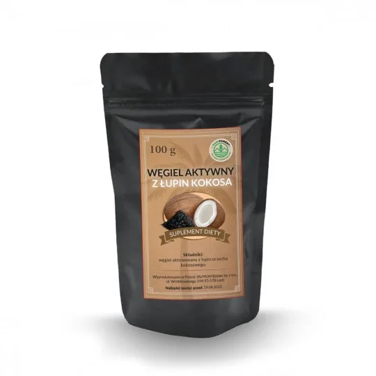 Węgiel aktywny z łupin kokosa 100g - 3836