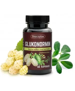 Glukonormin - kozieradka i morwa biała - suplement diety - 60 kapsułek -  SKOCZYLAS