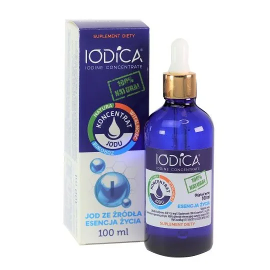 Naturalny koncentrat jodu 100ml Iodica - szkło - 4248