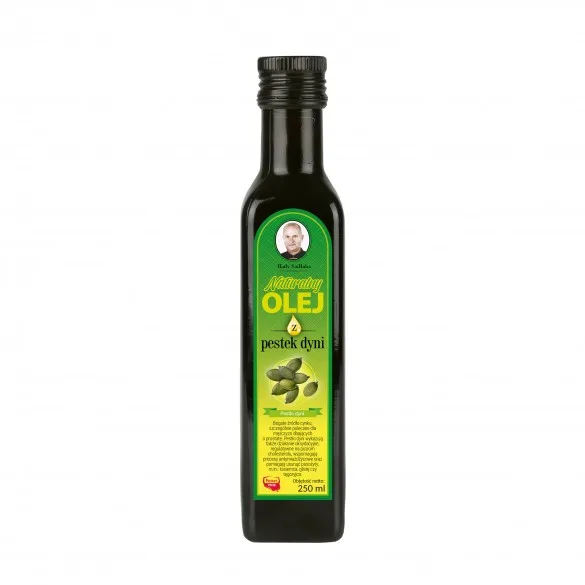 Świeży naturalny olej z pestek dyni 250 ml