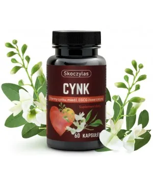 Cynk 3 formy, miedź, EGCG i kwercetyna - suplement diety - 60 kapsułek - Skoczylas