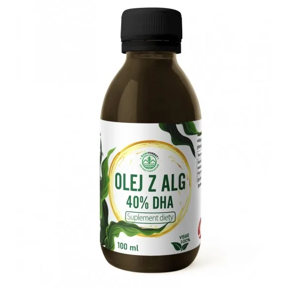 Olej z ALG - 40% DHA - suplement diety - 100 ml - RawForest