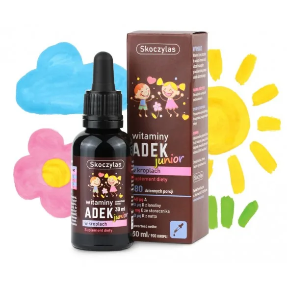Witamina ADEK junior - suplement diety - 30 ml - Skoczylas