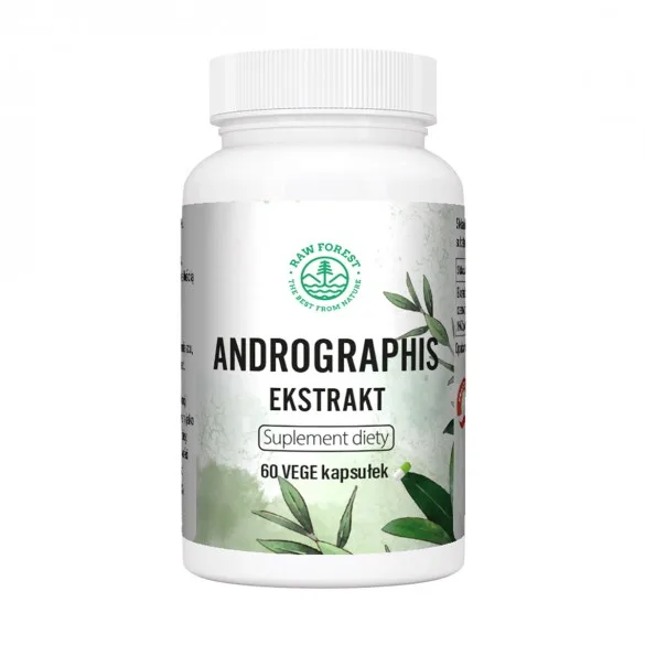 Andrographis - Ekstrakt - suplement diety - 60 kapsułek - RawForest