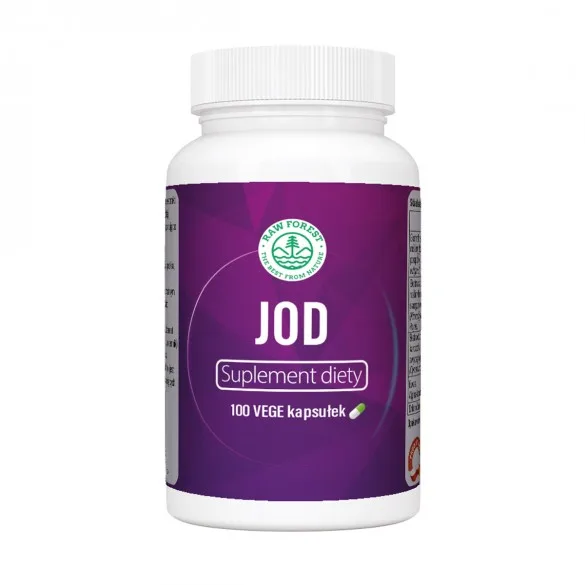 Jod - suplement diety - 100 kapsułek - RawForest