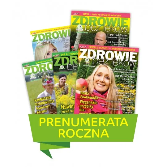 Roczna prenumerata Zdrowie bez leków - 5794