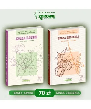 Zestaw: Cztery pory roku z Niezłym Ziółkiem: Zioła jesienią + Zioła latem- Krystyna Judka