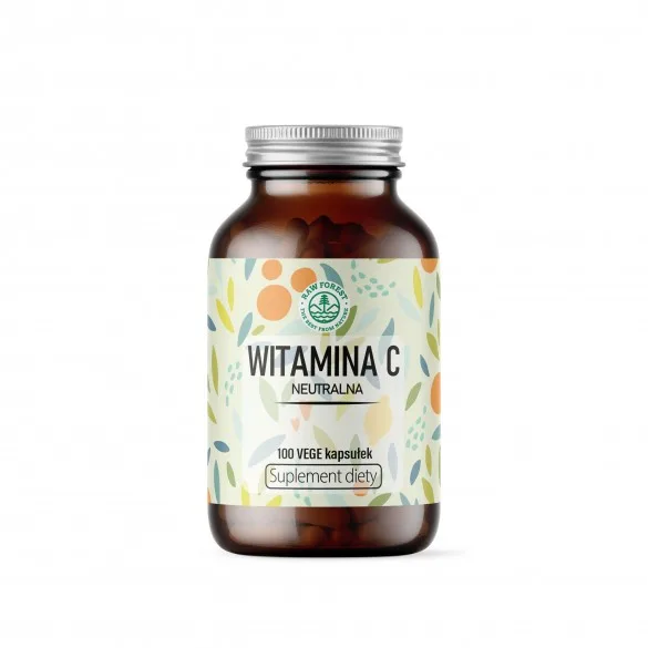 Witamina C neutralna - suplement diety - 100 kapsułek - RawForest