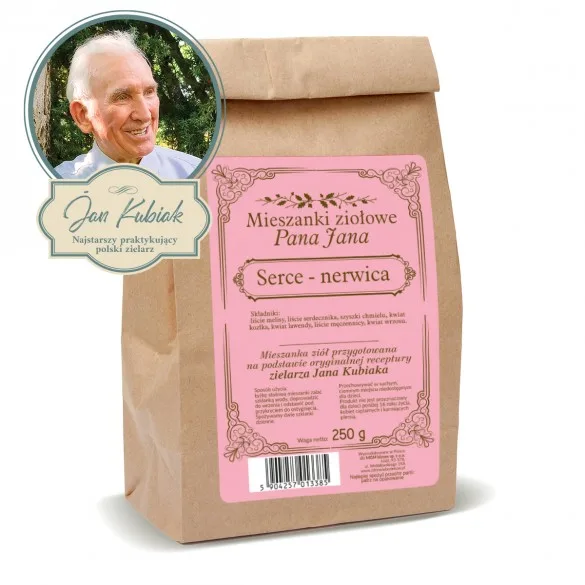 Zioła Pana Jana Kubiaka - SERCE NERWICA - 250g