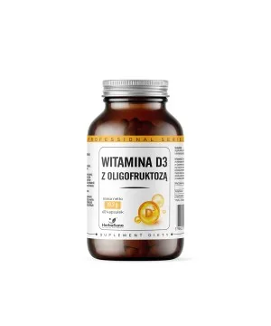 Witamina D3 z oligofruktozą - suplement diety - 60 kapsułek - HerbaSano