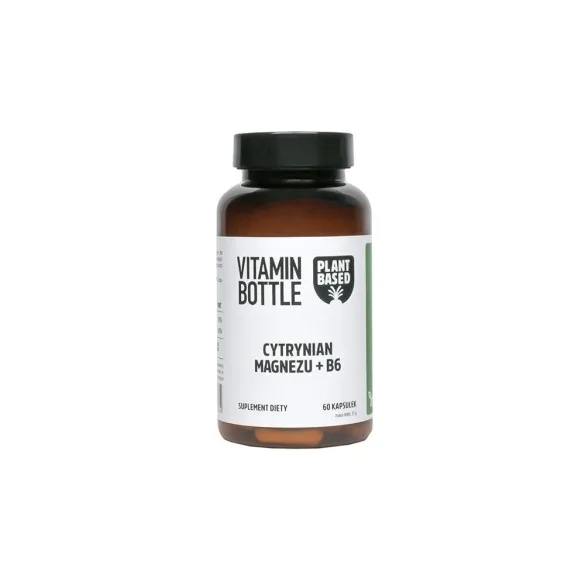 Cytrynian Magnezu + B6 - suplement diety - 120 kapsułek - Vitamin Bottle