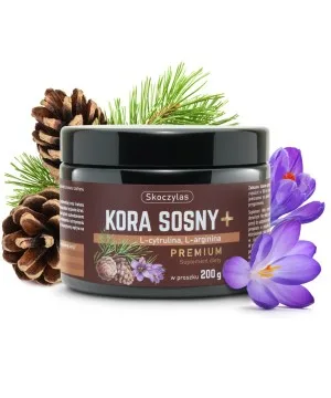 Kora sosny + L-cytrulina + L-arginina PREMIUM - suplement diety - 200 g - Skoczylas