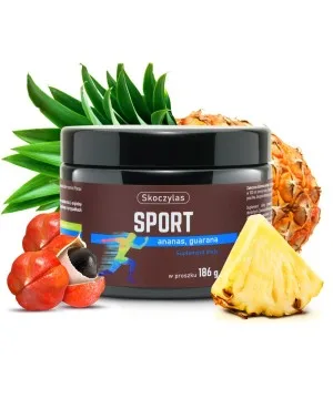 Sport ananas, guarana - suplement diety - 186 g - Skoczylas