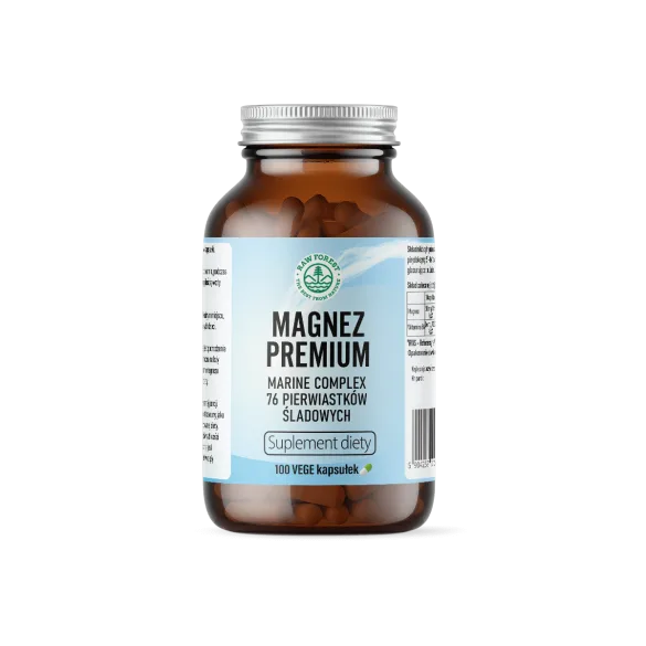Magnez PREMIUM - suplement diety - 100 kapsułek - RawForest