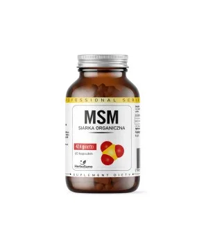 MSM - siarka organiczna - suplement diety - 60 kapsułek - HerbaSano