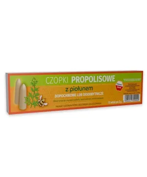 Czopki - globulki propolisowe z piołunem