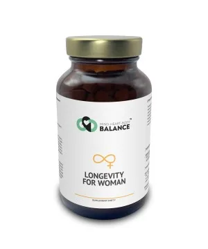 Longevity for woman - suplement diety - 360 kapsułek - Mind-Heart-Body Balance