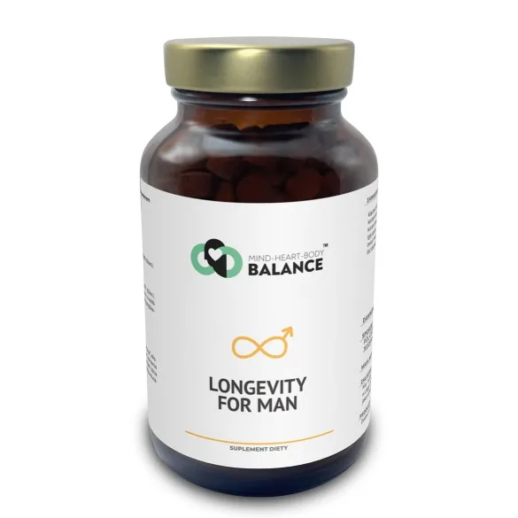 Longevity for man - suplement diety - 270 kapsułek - Mind-Heart-Body Balance