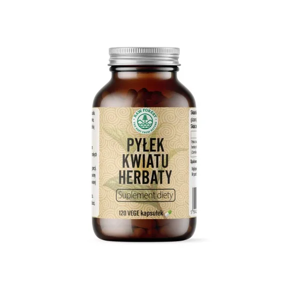 Pyłek kwiatu herbaty - suplement diety - 120 kapsułek - RawForest