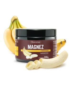 Magnez z bananem - suplement diety - 240 g - SKOCZYLAS