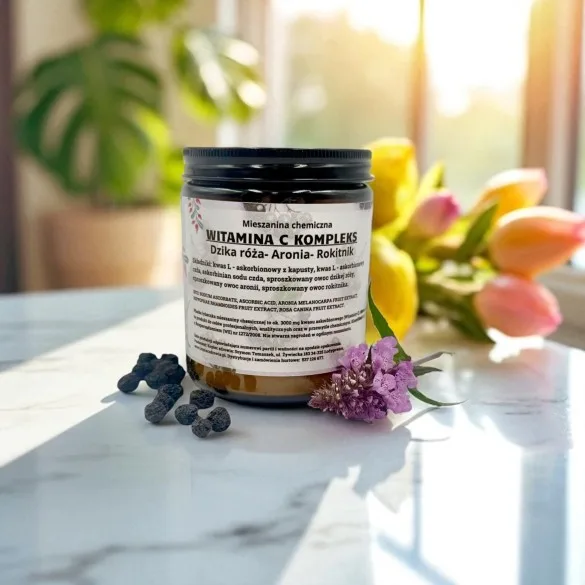 Witamina C kompleks: Dzika róża, Aronia, Rokitnik -  250g