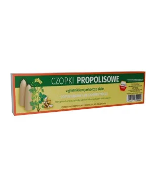Czopki - globulki propolisowe z glistnikiem