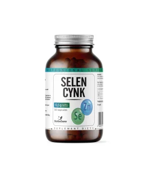Selen + Cynk - suplement diety - 120 kapsułek - HerbaSano