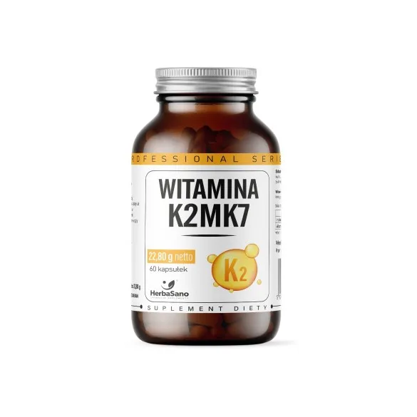 Witamina K2MK7 - suplement diety - 60 tabletek - HerbaSano