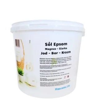 Sól Epsom - Sól magnezowo Jod- Bor- Krzem