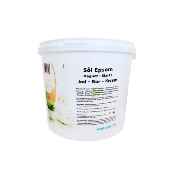 Sól Epsom - Sól magnezowo Jod- Bor- Krzem
