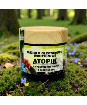 Mazidło Glistnikowo – Wrotyczowe „ATOPIK” z syberyjskim złotem i czarnuszką