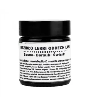 Mazidło Lekki oddech lasu, Sosna- Borsuk- Świerk 30ml