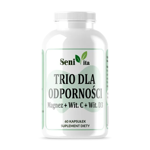 Trio dla odporności - Magnez + Witamina C +Witamina D3 - SeniVita
