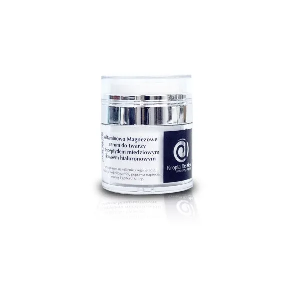 Witaminowo Magnezowe serum do twarzy z tripeptydem miedziowym i kwasem hialuronowym