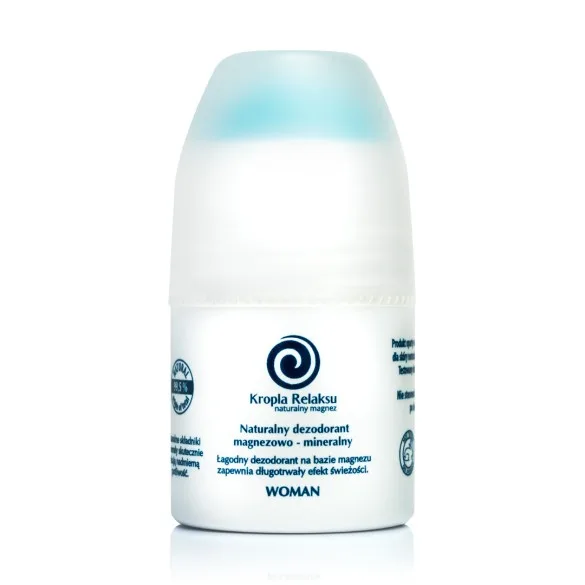 Naturalny dezodorant magnezowy Kropla Relaksu bez aluminium but. 60ml. Woman