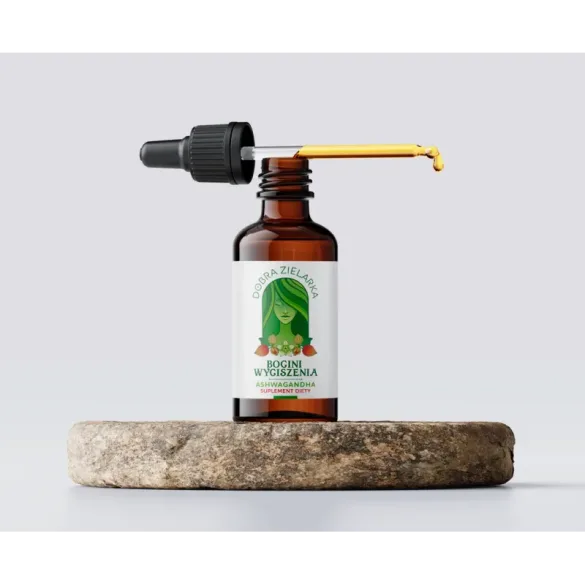 Bogini Wyciszenia Ashwagandha ekstrakt CO2+ len CO2 30ml Dobra Zielarka