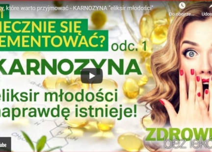 Suplementy, które warto przyjmować - KARNOZYNA 